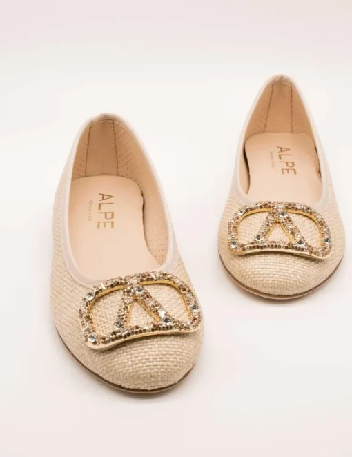 Bailarina Alpe 5417-22-06 Rafia Cream de Mujer