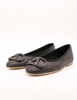 Bailarina Alpe 5417-22-05 Rafia Negro de Mujer
