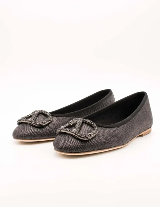 Bailarina Alpe 5417-22-05 Rafia Negro de Mujer