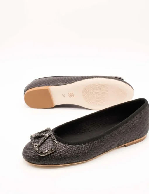 Bailarina Alpe 5417-22-05 Rafia Negro de Mujer
