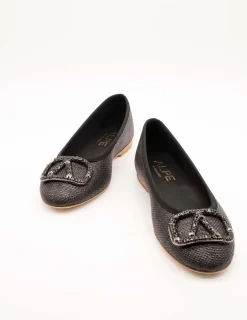 Bailarina Alpe 5417-22-05 Rafia Negro de Mujer