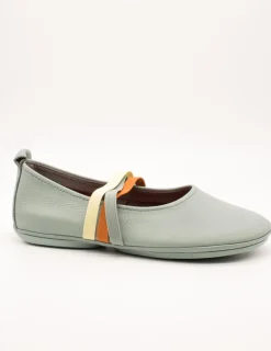 Bailarina Camper K201665-008 Twins Verde de Mujer