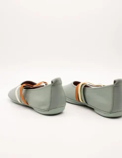 Bailarina Camper K201665-008 Twins Verde de Mujer