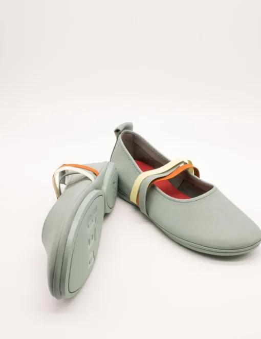 Bailarina Camper K201665-008 Twins Verde de Mujer