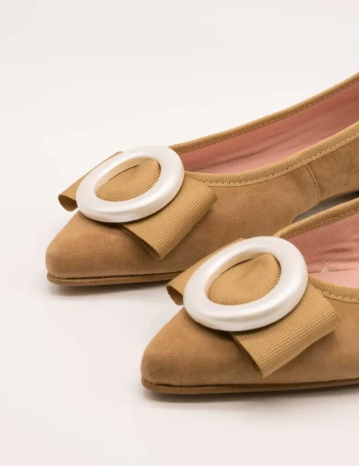 Bailarina Euforia 558 Ante Taupe de Mujer
