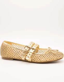 Bailarina Guess FLJKNN FAB02 Kayann Gold de Mujer