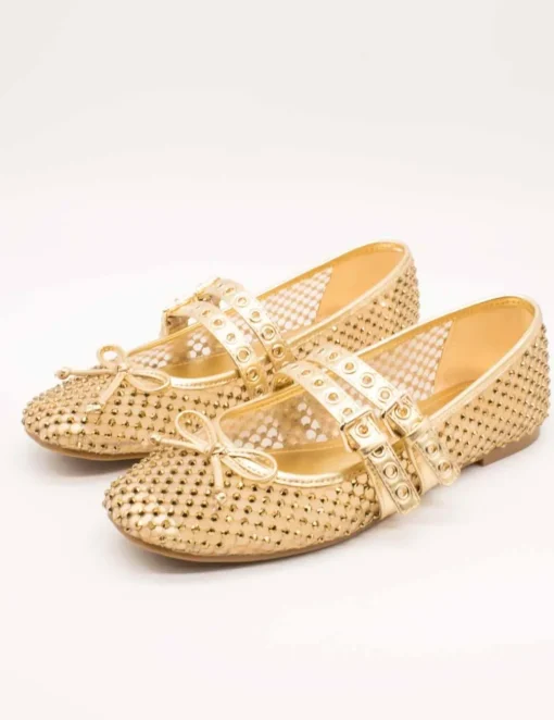 Bailarina Guess FLJKNN FAB02 Kayann Gold de Mujer