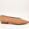 Bailarina Miuxa Zelena Crochet Cuero