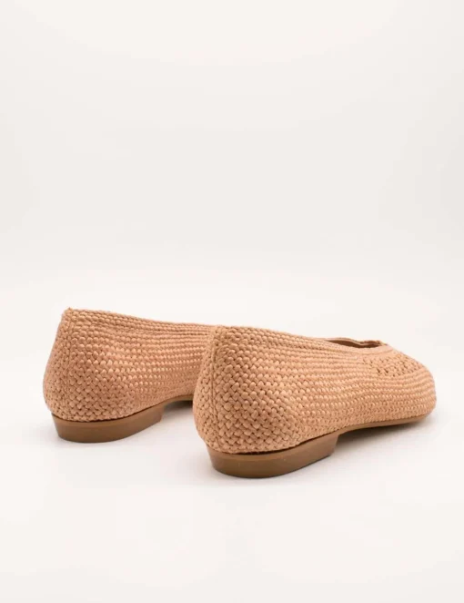 Bailarina Miuxa Zelena Crochet Cuero