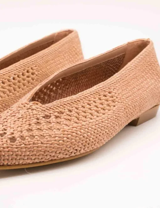 Bailarina Miuxa Zelena Crochet Cuero