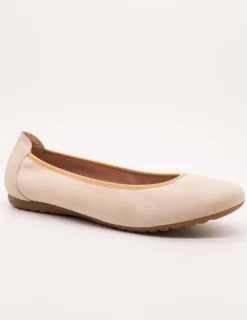 Bailarina Sabrinas 22010 Ante Beige de mujer.