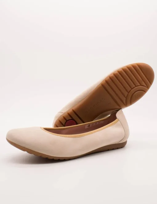 Bailarina Sabrinas 22010 Ante Beige de mujer.