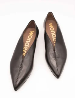 Bailarina Wonders A-3812 Martina Velvet Negro de Mujer