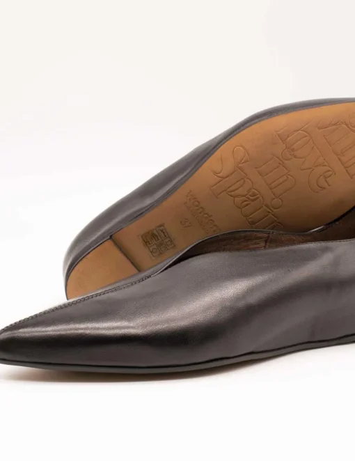 Bailarina Wonders A-3812 Martina Velvet Negro de Mujer