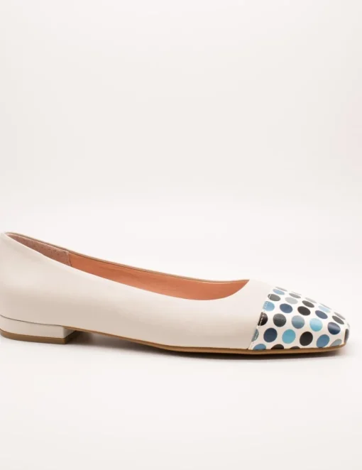 Bailarina Zabba 7100 Glamour Ivory de Mujer