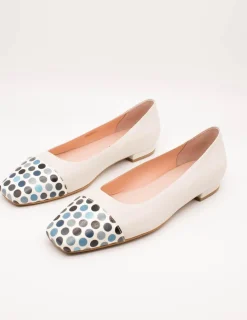 Bailarina Zabba 7100 Glamour Ivory de Mujer