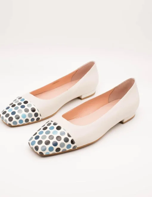 Bailarina Zabba 7100 Glamour Ivory de Mujer