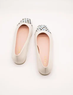 Bailarina Zabba 7100 Glamour Ivory de Mujer