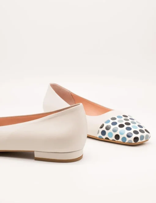 Bailarina Zabba 7100 Glamour Ivory de Mujer