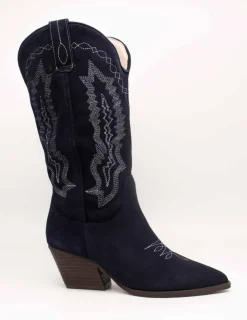 Bota BeFree TY2211-03 Suede Blue de Mujer