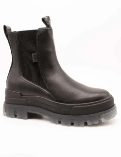 Bota Buffalo Aspha Chelsea Mid Black de Mujer