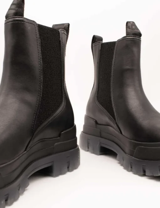 Bota Buffalo Aspha Chelsea Mid Black de Mujer