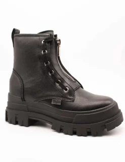 Bota Buffalo Aspha Zip Black de Mujer