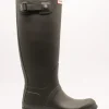 Bota Hunter 1000 tall dark olive de mujer.