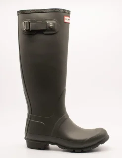 Bota Hunter 1000 tall dark olive de mujer.