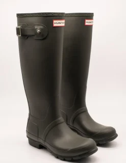 Bota Hunter 1000 tall dark olive de mujer.