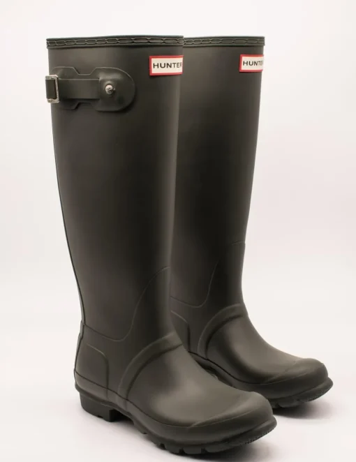 Bota Hunter 1000 tall dark olive de mujer.