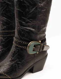 Bota Noa Harmon Owen 9771 Negro de Mujer