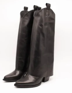 Bota Ovyé S07020VITNE-Nero Stivale Negro de Mujer