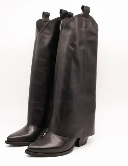 Bota Ovyé S07020VITNE-Nero Stivale Negro de Mujer