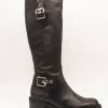 Bota Wonders D-1407 Bulut Negro de Mujer