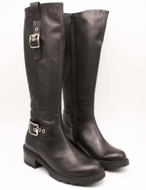 Bota Wonders D-1407 Bulut Negro de Mujer