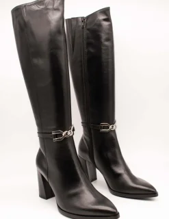 Bota Wonders M-5424 Coqueta Negro de Mujer