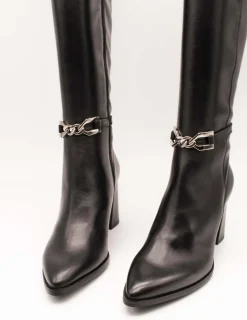 Bota Wonders M-5424 Coqueta Negro de Mujer