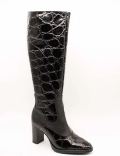 Bota Wonders M-5133 Zambesi Bora Negro de Mujer