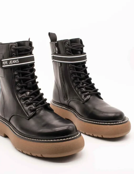 Botín Pepe Jeans PLS50503-999 Yoko Fact Black de Mujer