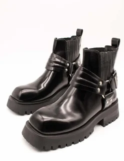 Botín Bronx 47594 Qui-nn Black de Mujer