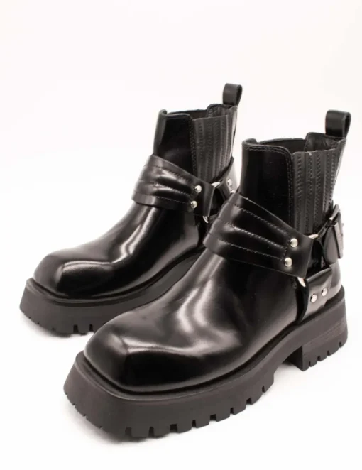 Botín Bronx 47594 Qui-nn Black de Mujer