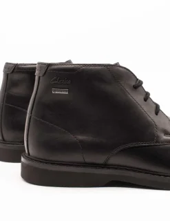 Botín Clarks 26161365 Atticus GTX Black de Hombre