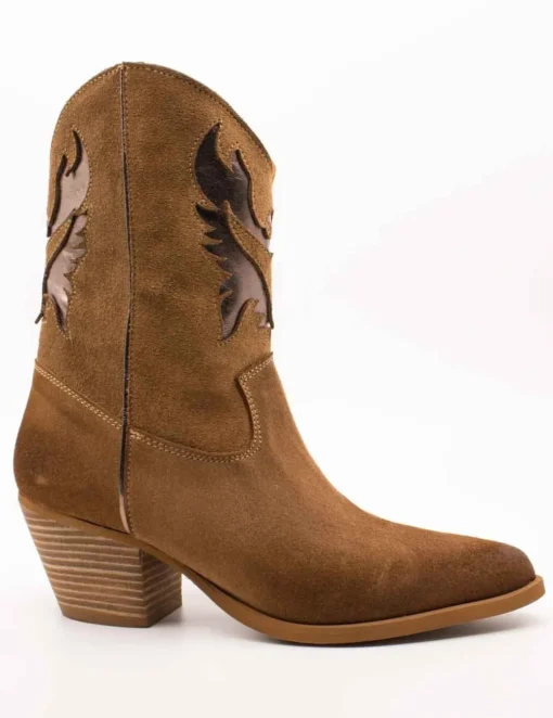 Botín Exé Cesar 710 Suede Maple Bronze de Mujer