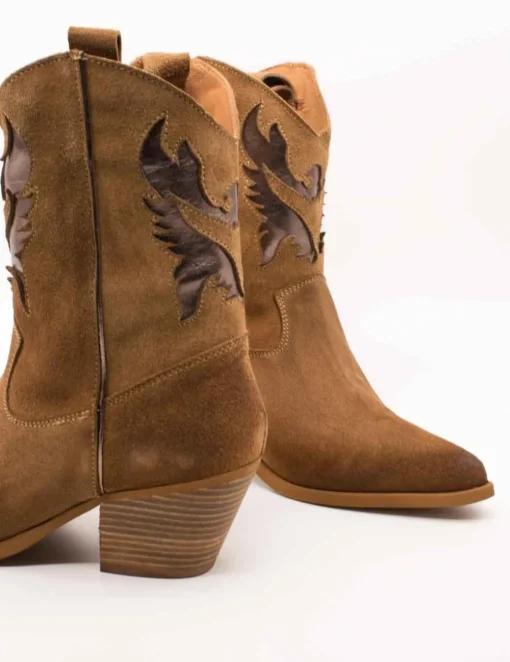 Botín Exé Cesar 710 Suede Maple Bronze de Mujer