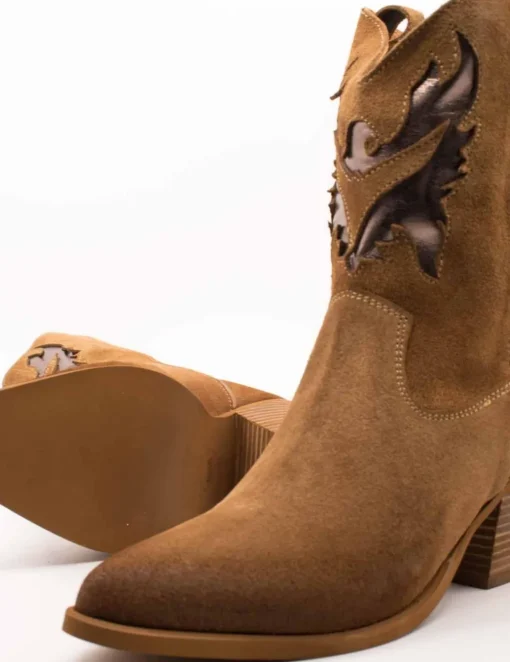 Botín Exé Cesar 710 Suede Maple Bronze de Mujer