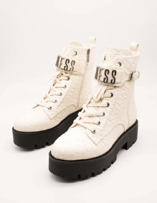 Botín Guess FLTSOM FAL10 Vaires White de Mujer