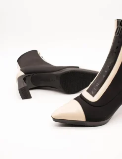 Botín Hispanitas HI243714 Ankara Milk-Black de Mujer