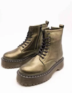 Botín Rhio Shoes Akira Oro de Mujer