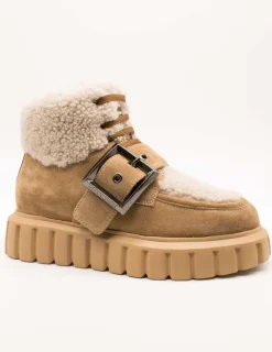 Botín Voile Blanche 2D78 Grenelle Lace Brown de Mujer
